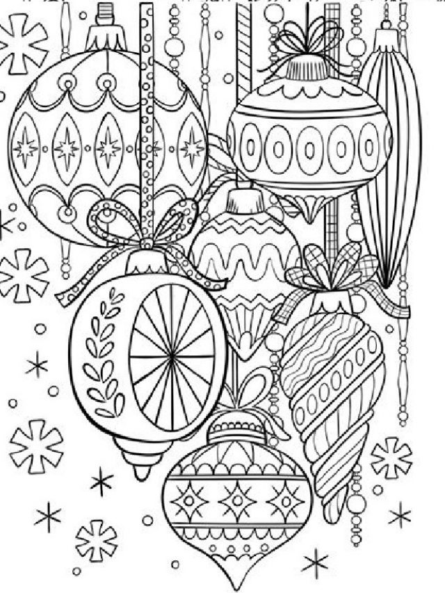 Desenhos para colorir de Natal para imprimir e colorir - Natal - Coloring  Pages for Adults