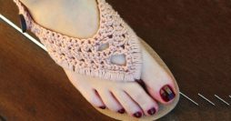 25 Ideias de Chinelo de Crochê Fáceis de Fazer