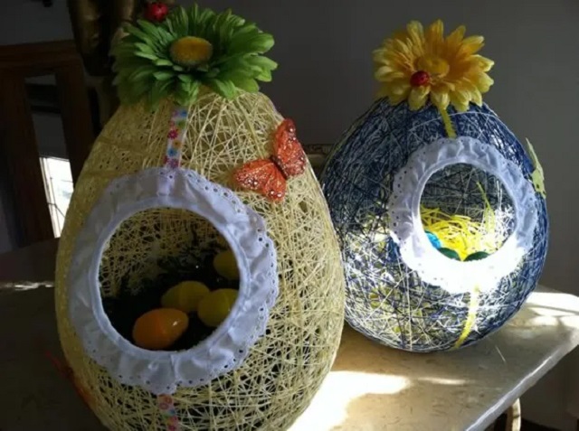 decoração com ovo de páscoa