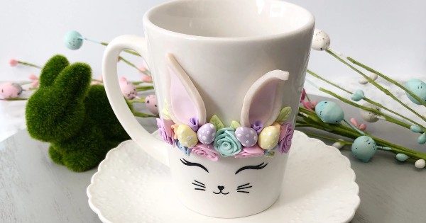 Caneca Decorada com Biscuit para a Páscoa: Ideal para Vender ou Presentear