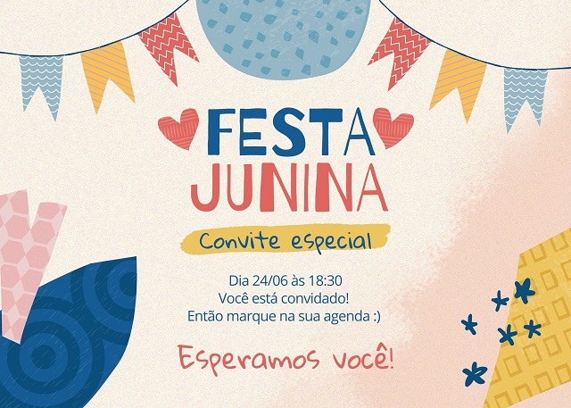 convite de festa junina