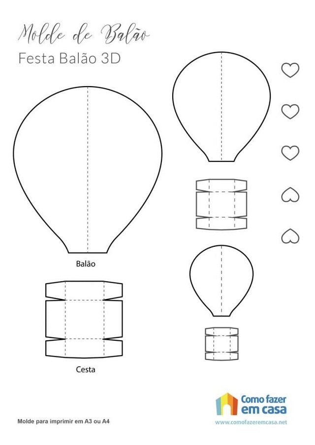 molde balão são joão