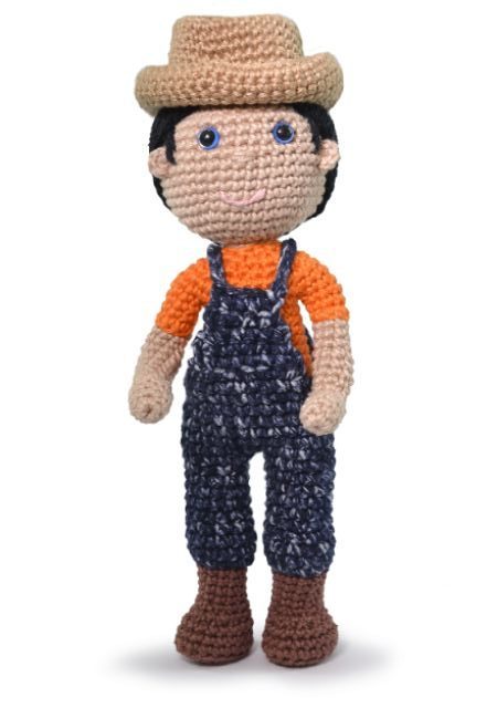 Receitas de amigurumi de bonecos de profissões.