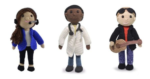 Receitas de Amigurumi: 26 Modelos de Profissões para Baixar Grátis