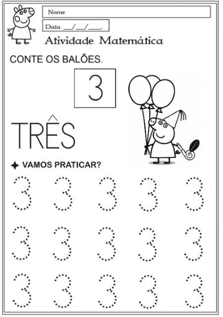 atividades de matemática para educação infantil para imprimir