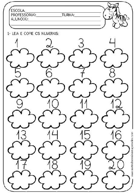 atividades de matemática para educação infantil para imprimir