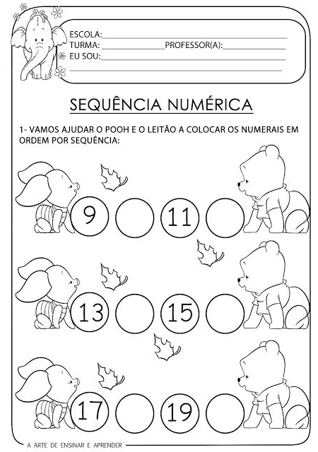 atividades de matemática para educação infantil para imprimir