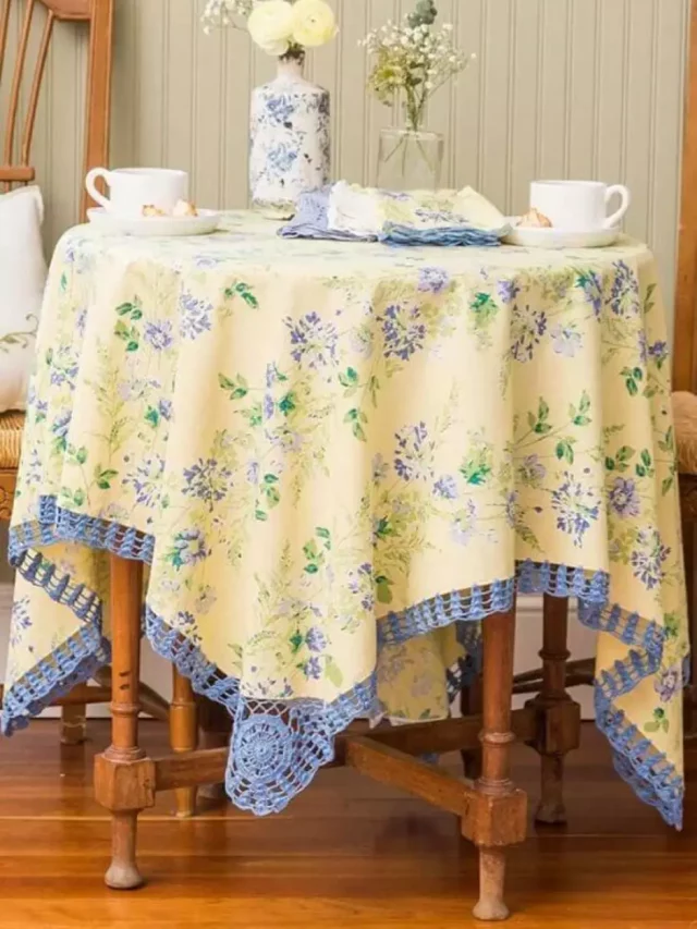 20 Gráficos de bico crochê para toalha de mesa