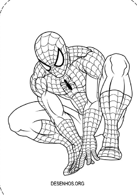 Desenhos para colorir de o homem-aranha com sua namorada -pt