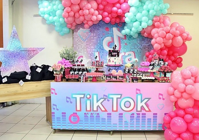 temas de aniversário para meninas tik tok