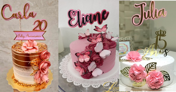 Bolo de Aniversário Infantil Feminino - Decoração Fácil