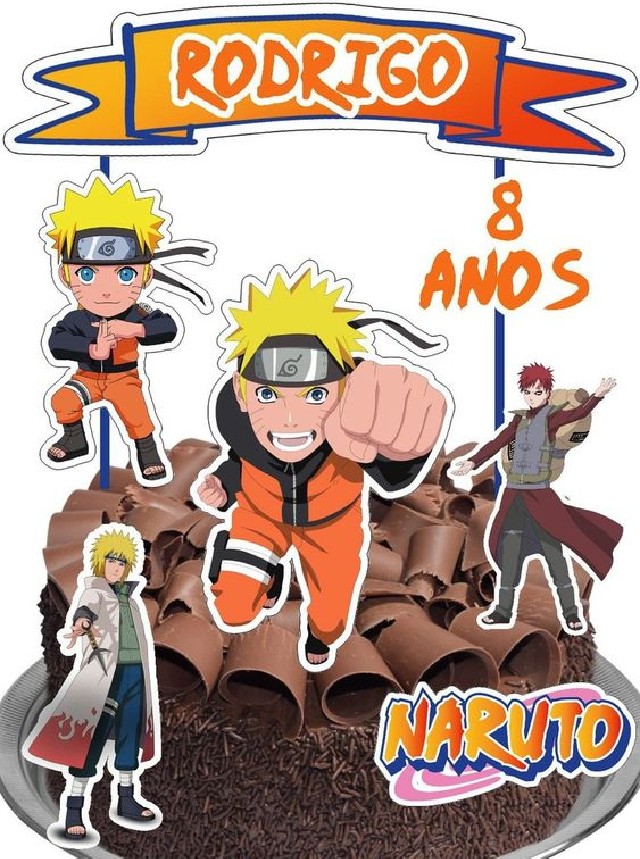 bolo do naruto redondo