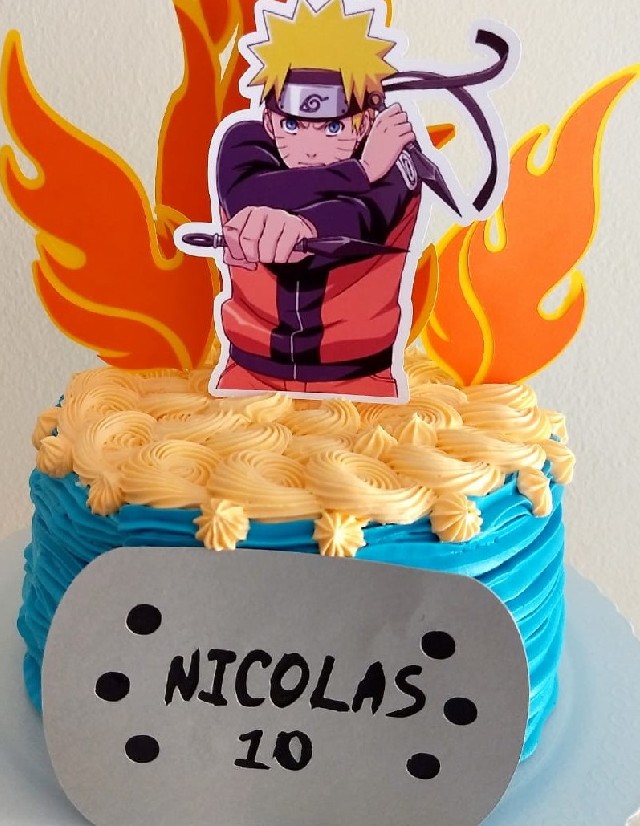 bolo do naruto redondo