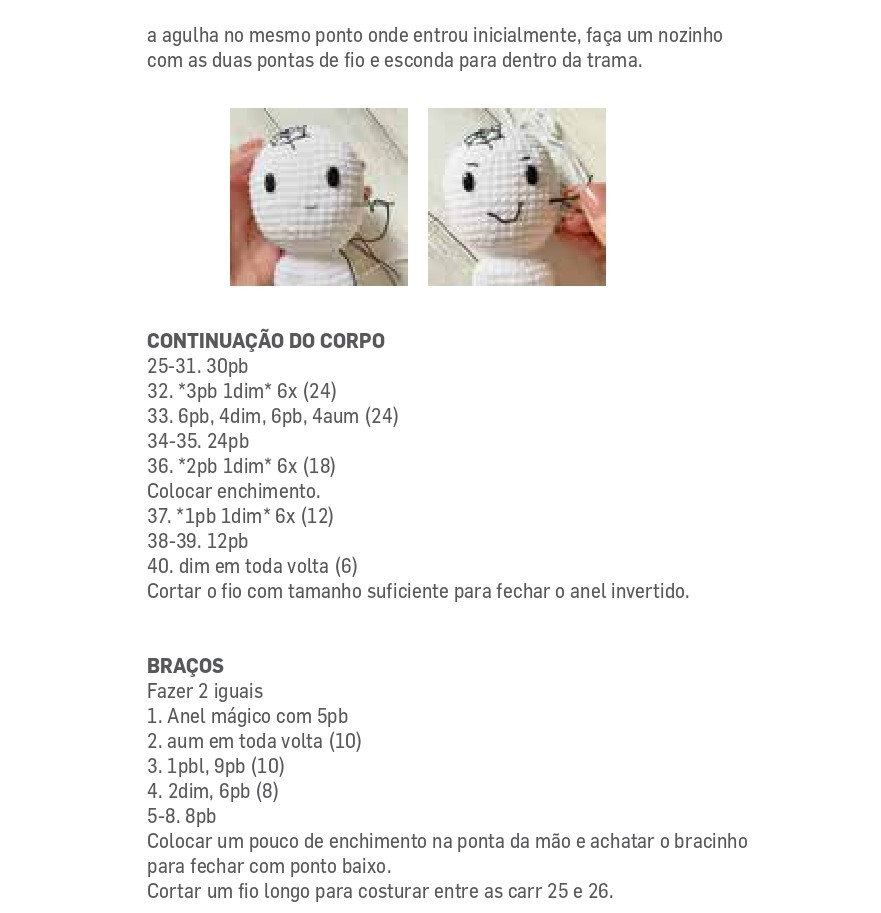 receitas de amigurumi para imprimir