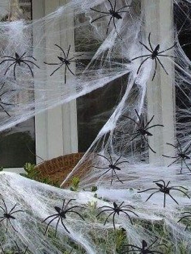 Como fazer teia de aranha falsa para Halloween