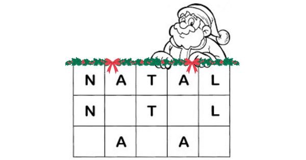 Atividades com Numerais de 1 a 5 – Pinte desenhos de Natal