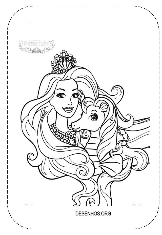 desenhos da barbie para colorir