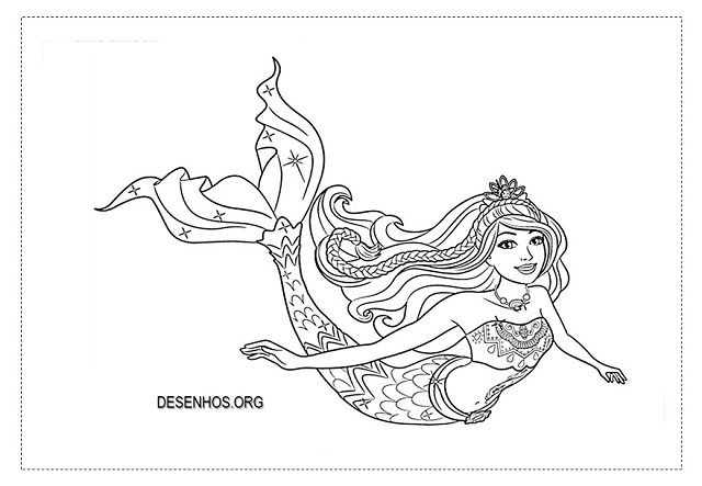 desenhos da barbie para colorir