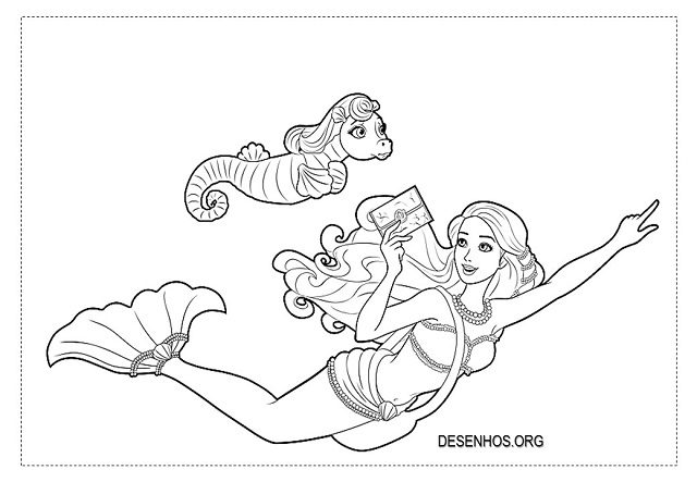 desenhos da barbie para colorir