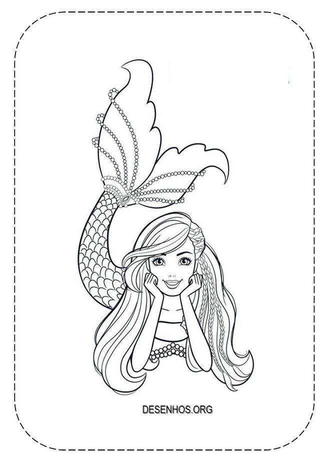 desenhos da barbie para colorir