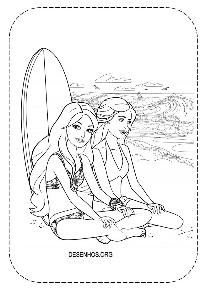 desenhos da barbie para colorir