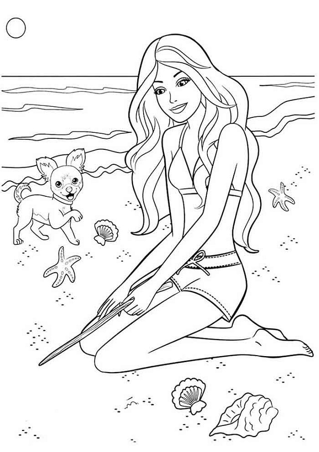 desenhos da barbie para colorir