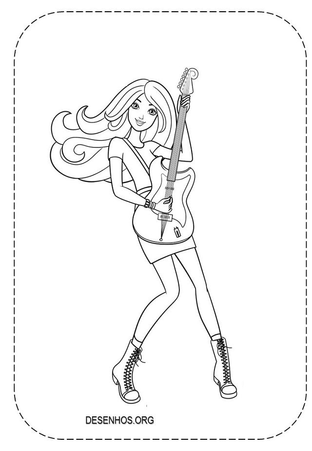 desenhos da barbie para colorir