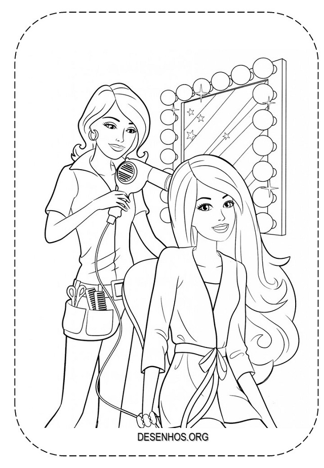 23 Desenhos da Barbie para Colorir - Amor de Papéis