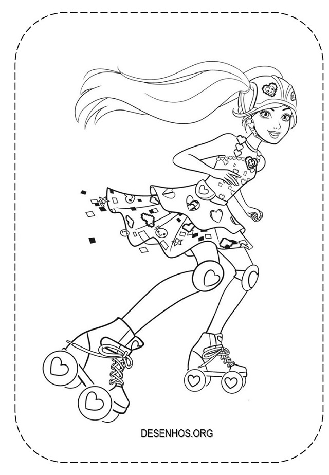 desenhos da barbie para colorir