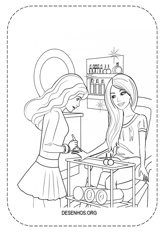 desenhos da barbie para colorir