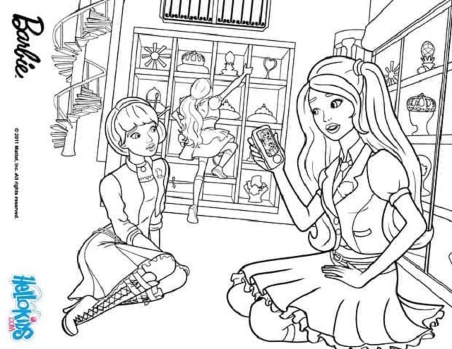 Desenhos para colorir de escola de princesas colorir 