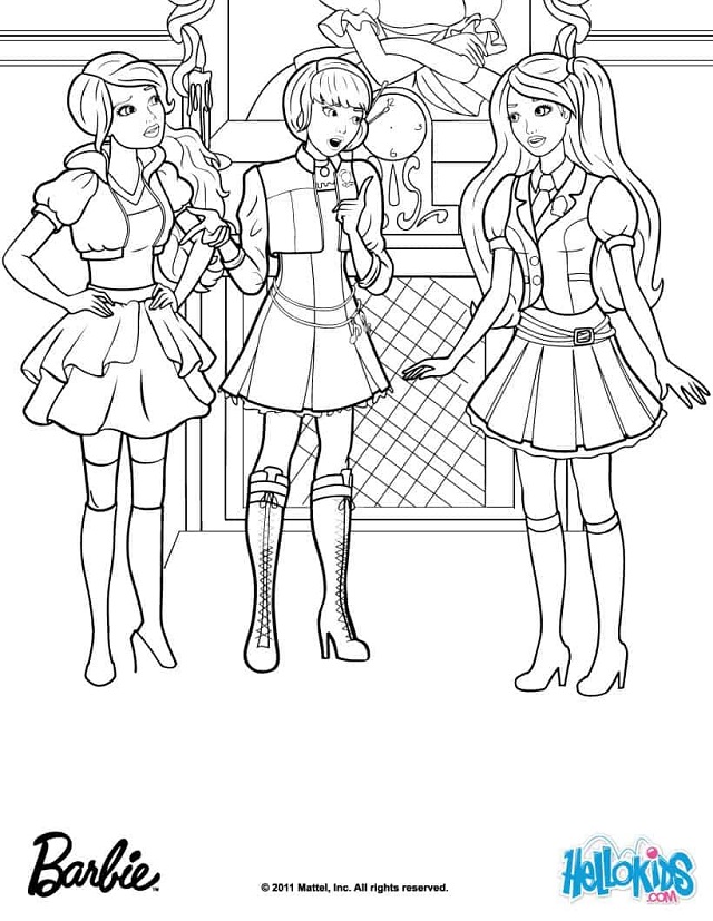 desenhos da barbie para colorir