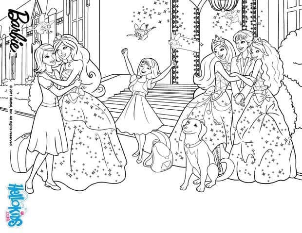 desenhos da barbie para colorir