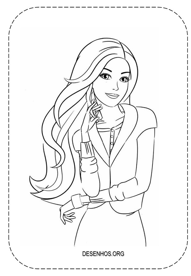 Desenhos do Barbie para colorir