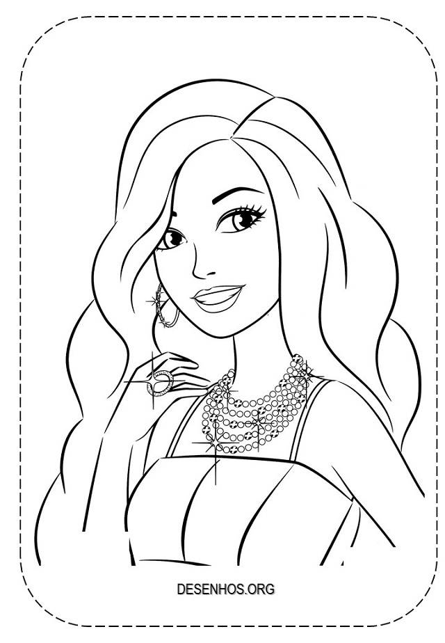 desenhos da barbie para colorir