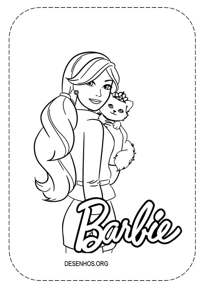 desenhos da barbie para colorir