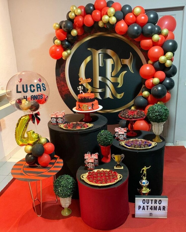 decoração do flamengo simples