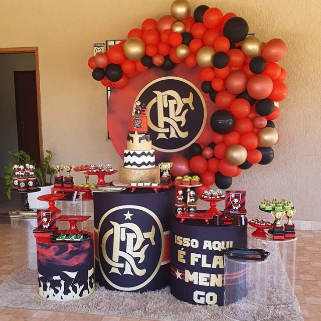 decoração do flamengo simples