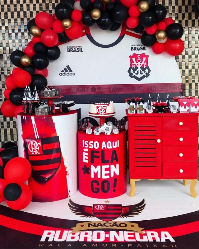 decoração de aniversário do flamengo