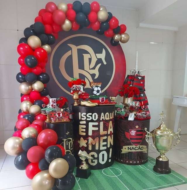 decoração de aniversário do flamengo