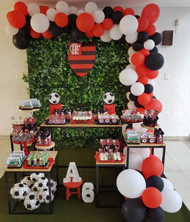 decoração de aniversário do flamengo