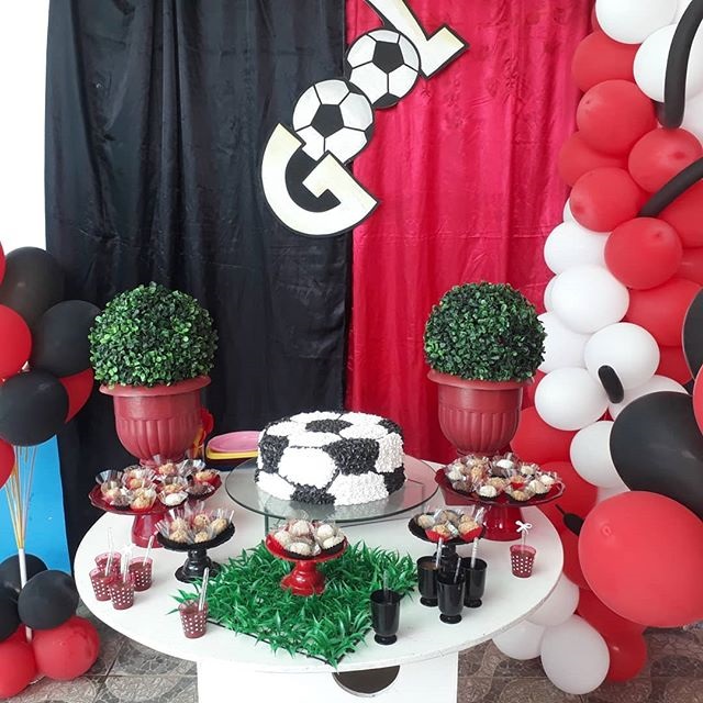 decoração simples do flamengo