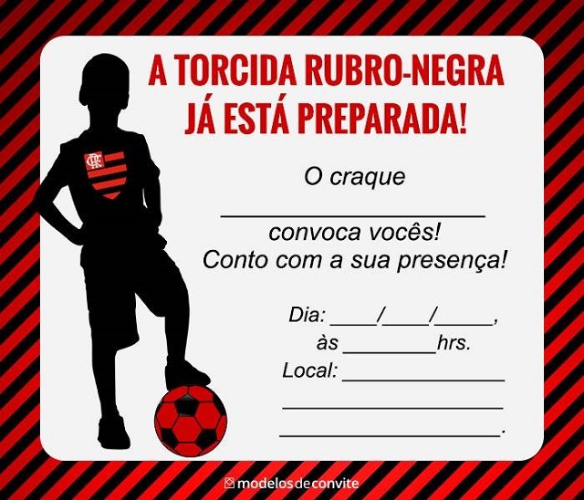 convite do flamengo