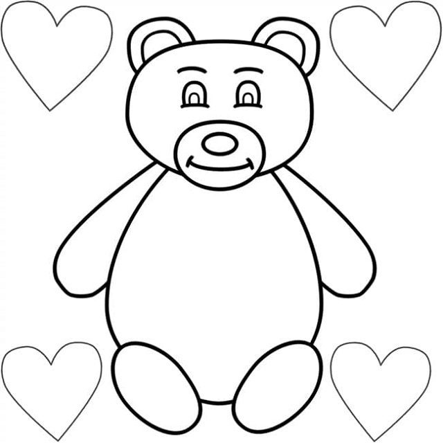 desenhos para colorir urso