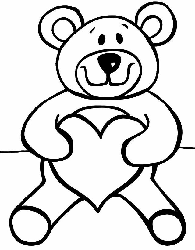 urso para imprimir e colorir