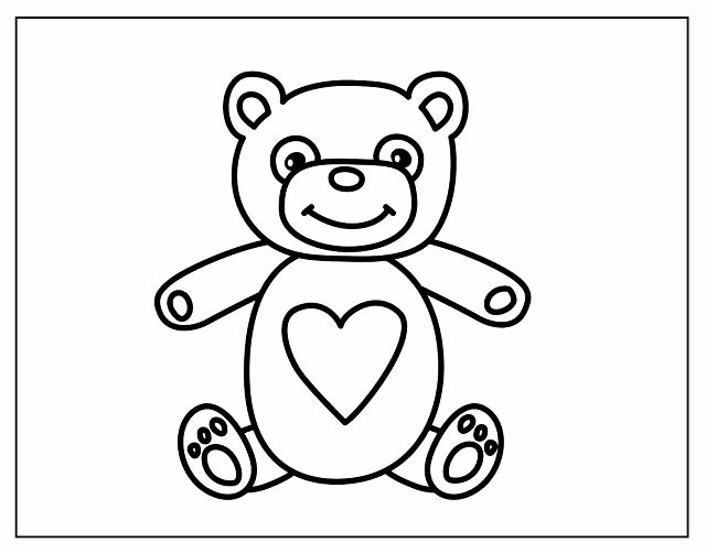 desenhos para colorir de urso