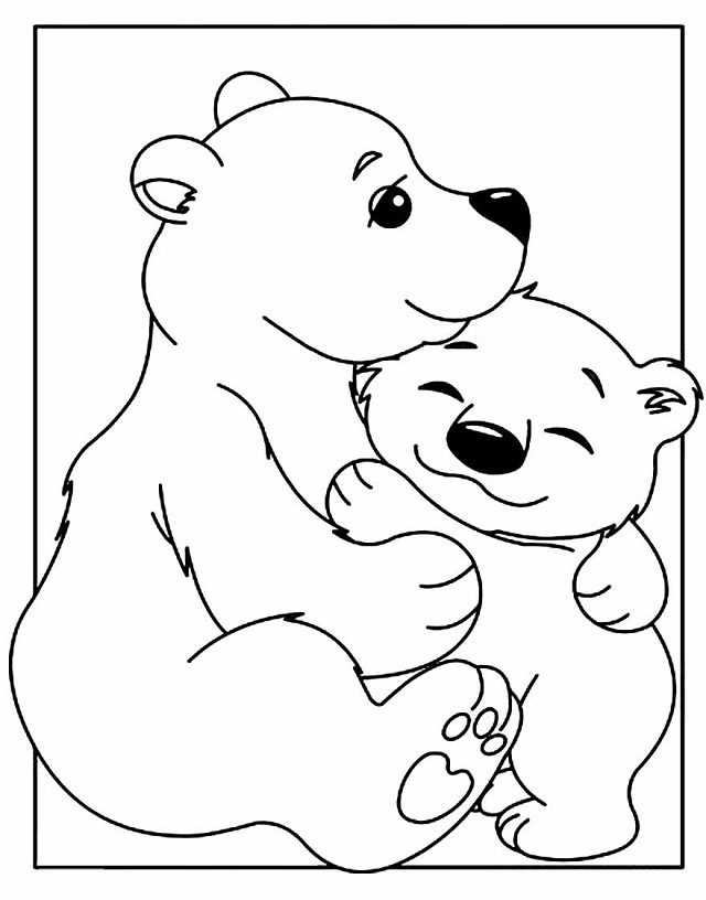 desenhos para pintar urso