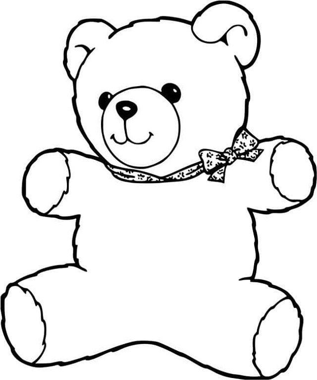 desenho de urso para colorir