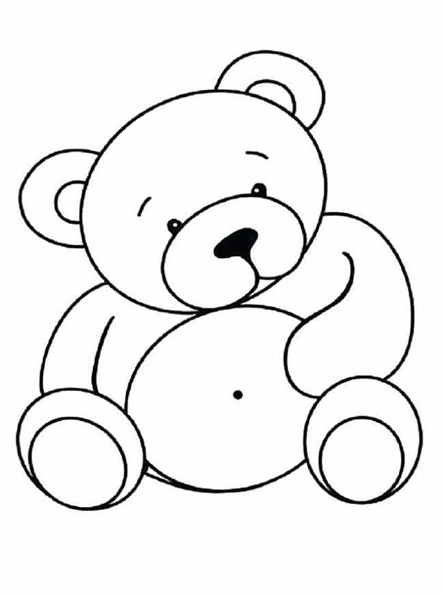 urso para colorir