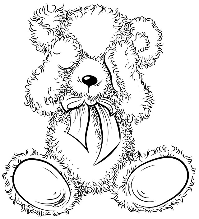 urso para colorir